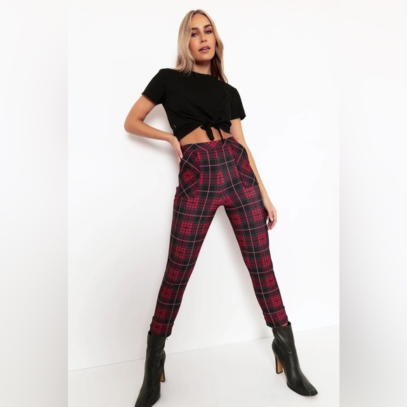 Blackmilk “TARTAN RIBBON CUFFED PANTS - LIMITED” Size Medium M NWT Holiday - Picture 14 of 16